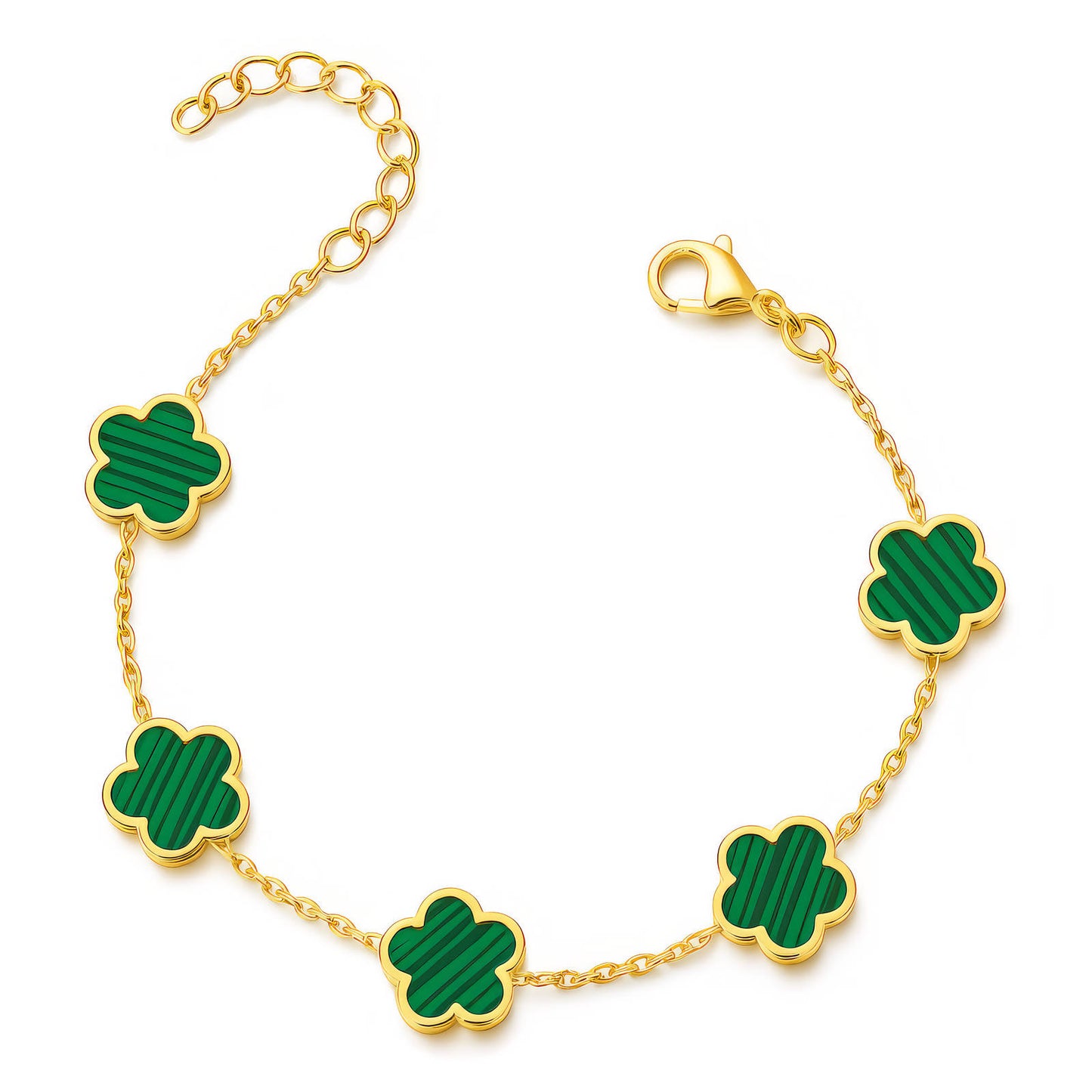 Grüne Blume Armband