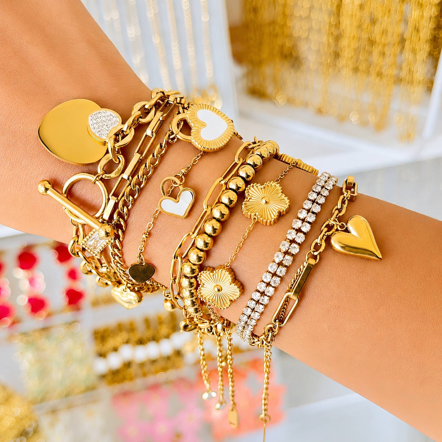 Zirconia Herz Armband