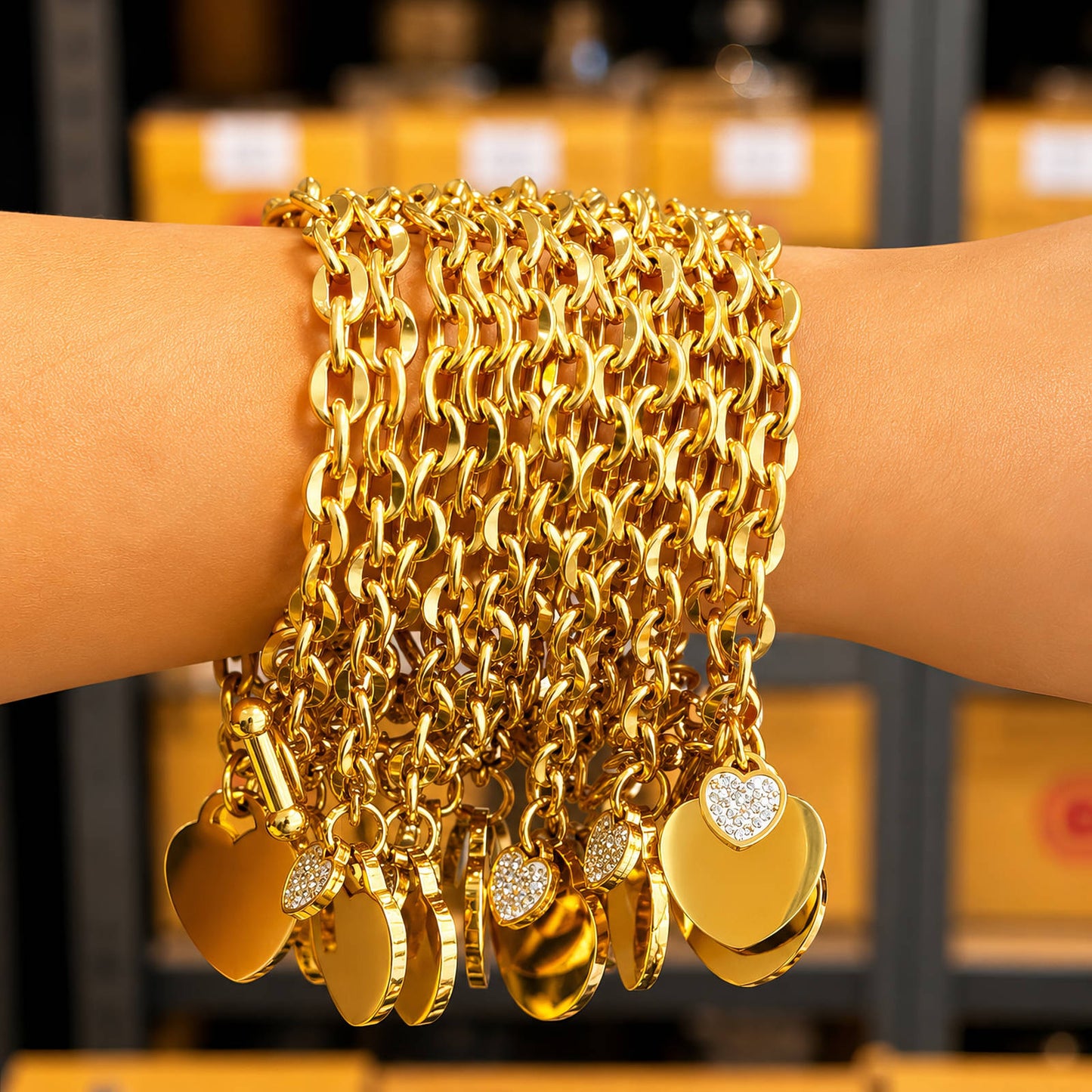 Zirconia Herz Armband